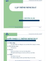 Trường Đại Hoc BK Tp.HCM LẬP TRÌNH MINICHAT CHƯƠNG II, III Baûn quyeàn potx
