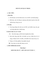 Giáo án Hoá 9 - MỘT SỐ AXIT QUAN TRỌNG pptx