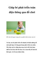 Giúp bé phát triển toàn diện thông qua đồ chơi potx