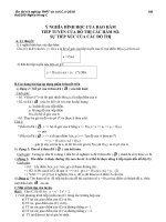 Ý ngĩa hình học của đạo hàm các dạng bài tập