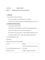 Tài liệu Sinh học 9 - THỰC HÀNH : TẬP DƯỢT THAO TÁC GIAO PHẤN ppt