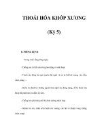 THOÁI HÓA KHỚP XƯƠNG (Kỳ 5) pptx