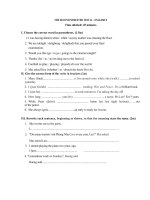 The second Test of Semester II (cuc hay)