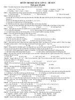 Đề ôn thị TH THPT- Vô cơ -Đề 5