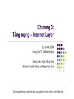 Chương 3: Tầng Mạng Internet Layer pptx