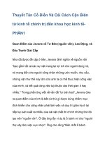 Thuyết Tân Cổ Điển Và Cải Cách Cận Biên ppsx