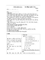 Tiết ôn tập cuối năm