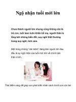 Ngộ nhận tuổi mới lớn potx