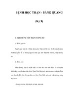 BỆNH HỌC THẬN - BÀNG QUANG (Kỳ 9) pdf