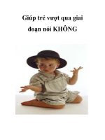 Giúp trẻ vượt qua giai đoạn nói KHÔNG ppsx