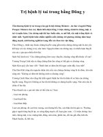 Trị bệnh lý tai trong bằng Đông y pdf