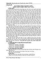 bao cao chuyen de Tv lop 4