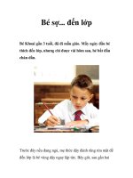 Bé sợ... đến lớp pot