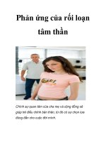Phản ứng của rối loạn tâm thần doc
