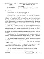 Đề thi HSG Ngữ văn tỉnh Yên Bái 2010 (vòng 1)