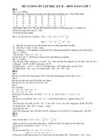 De cuong on tap toan 7 ky II