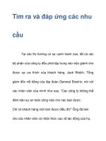 Tìm ra và đáp ứng các nhu cầu ppt