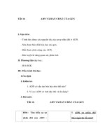 Tài liệu Sinh học 9 - ADN VÀ BẢN CHẤT CỦA GEN ppt