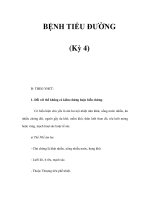 BỆNH TIỂU ĐƯỜNG (Kỳ 4) pps