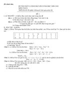 Đề thi toán 7 KII năm học 2009-2010 thứ 1
