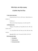 Giáo án Hoá 8 - Dấu hiệu của hiện tượng & phản ứng hoá học pot