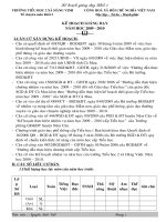 Kế hoạch giảng dạy (Không hay trả lại)