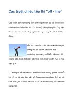 Các tuyệt chiêu tiếp thị 