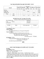 Đề thi Học kỳ II - Môn Ngữ Văn 8 _ Đề chẵn 1