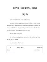 BỆNH HỌC CAN - ĐỞM (Kỳ 8) ppsx