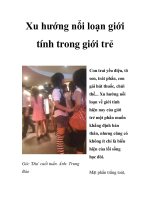 Xu hướng nổi loạn giới tính trong giới trẻ ppt