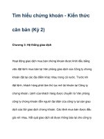 Tìm hiểu chứng khoán - Kiến thức căn bản pdf