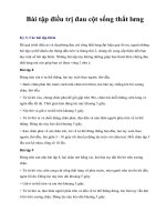 Bài tập điều trị đau cột sống thắt lưng ppsx