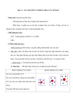 Giáo án Sinh học 6 - SỰ LỚN LÊN VÀ PHÂN CHIA CỦA TẾ BÀO pps