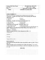 kiểm tra 1 tiết văn 7 - HKII