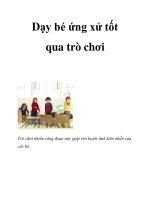 Dạy bé ứng xử tốt qua trò chơi pdf