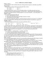 Luyện thi  HÓA HỌC 12 đề số 1( tự luận)