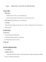 Sinh học 8 - ĐÔNG MÁU VÀ NGUYÊN TẮC TRUYỀN MÁU ppt