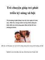 Trò chuyện giúp trẻ phát triển kỹ năng xã hội pps