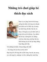 Những trò chơi giúp bé thích đọc sách pdf