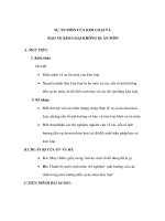 Giáo án Hoá 9 - SỰ ĂN MÒN CỦA KIM LOẠI VÀ BẢO VỆ KIM LOẠI KHÔNG BỊ ĂN MÒN potx