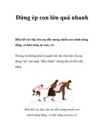 Đừng ép con lớn quá nhanh doc