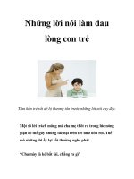 Những lời nói làm đau lòng con trẻ pdf
