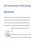 Khi các bà mẹ là đối tượng Marketing pptx