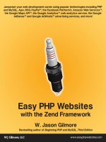 Easy PHP Websites with the Zend Framework (phần 1) pot