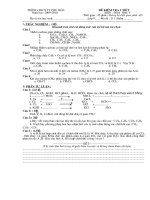 Đề KT hóa 9- bài 1-HKII