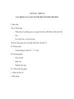 Tài liệu Sinh học 9 - TÁC ĐỘNG CỦA CON NGƯỜI ĐỐI VỚI MÔI TRƯỜNG pptx