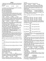 trắc nghiệm chọn lọc sinh học 12