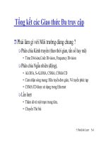 Tổng kết các giao thức Đa truy cập ppt