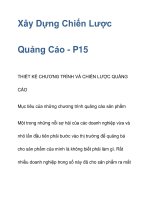 Xây Dựng Chiến Lược Quảng Cáo - P15 ppt