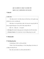 Sinh học 6 - VAI TRÒ CỦA THỰC VẬT ĐỐI VỚI ĐỘNG VẬT VÀ ĐỜI SỐNG CON NGƯỜI potx